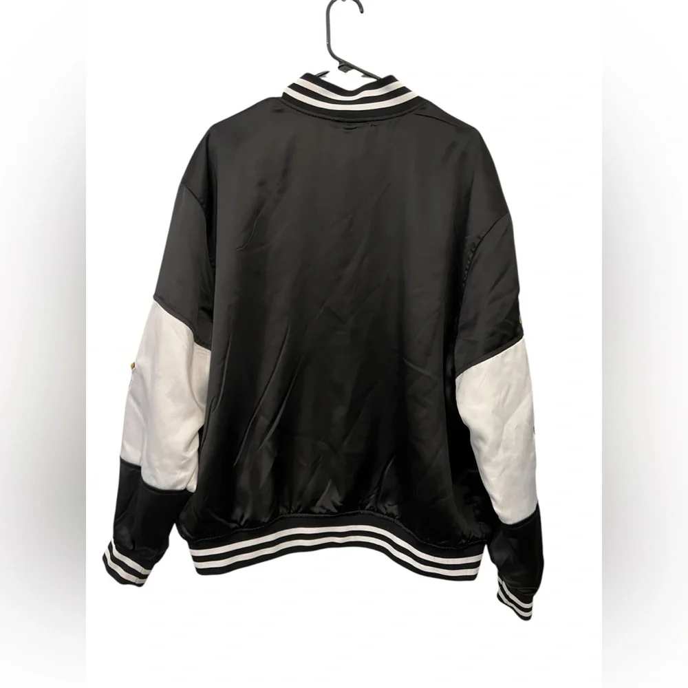 PacSun‎ Varsity Jacket Black White Letterman Style M/L